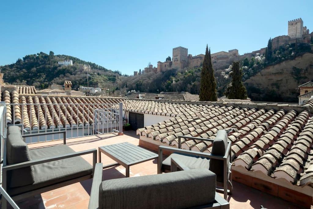 Vista Alhambra I- Private Roof Top Terrace - Wifi Granada Buitenkant foto