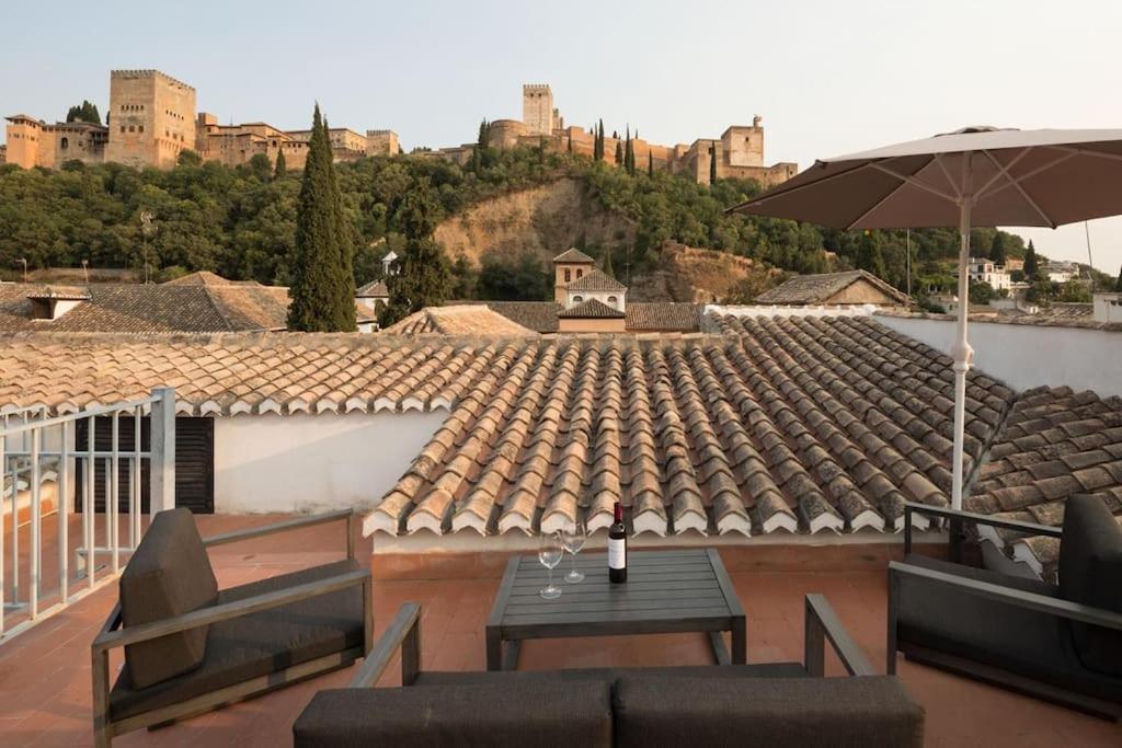 Vista Alhambra I- Private Roof Top Terrace - Wifi Granada Buitenkant foto